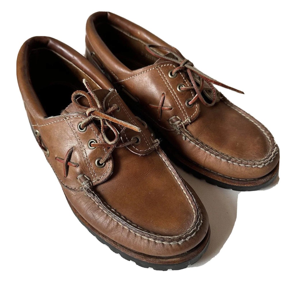 Polo Ralph Lauren Brown Leather Loafers Size 10 D